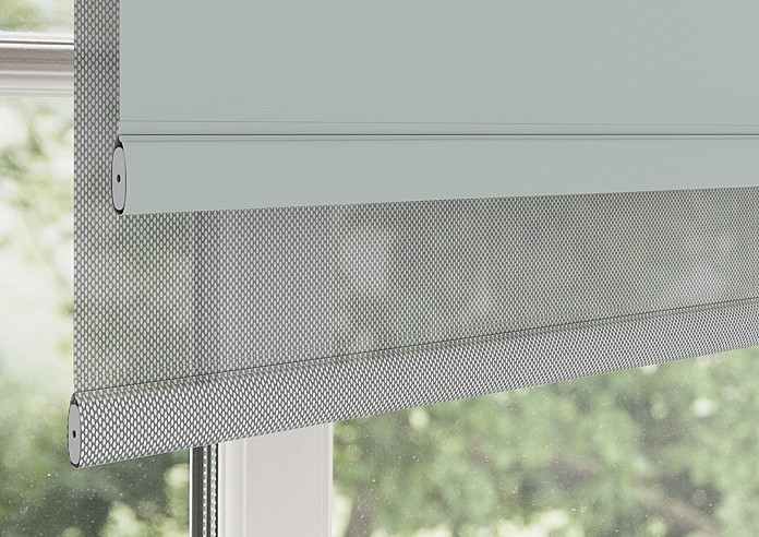 Rimini (Blackout), Grey & Optima Dawn - Double Roller Blind - Image 4